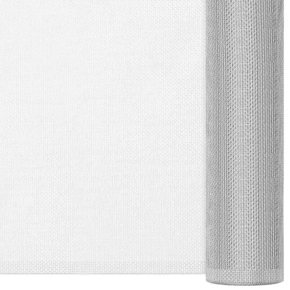 Gaas 60x500 cm aluminium zilverkleurig