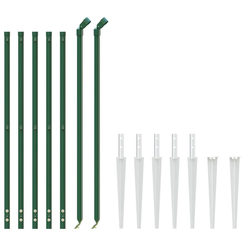 Gaashek met grondankers 0,8x10 m groen