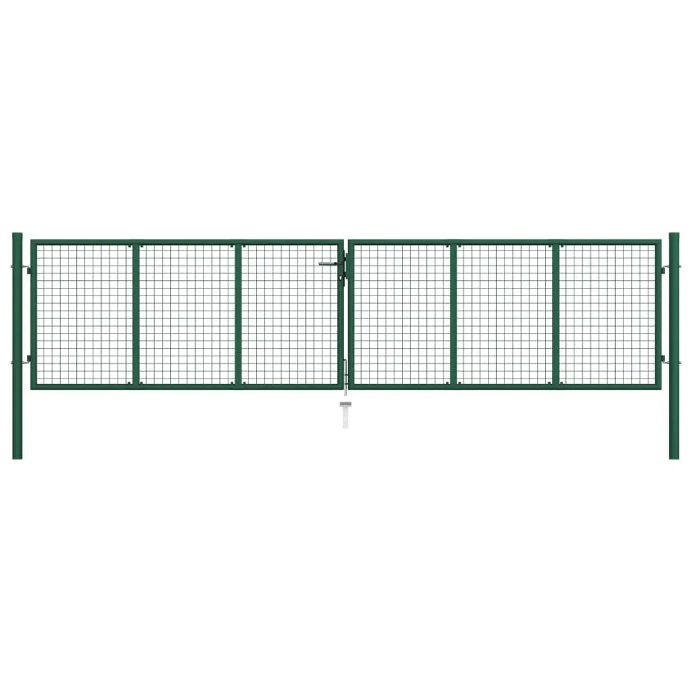 Gaaspoort 390x100 cm staal groen
