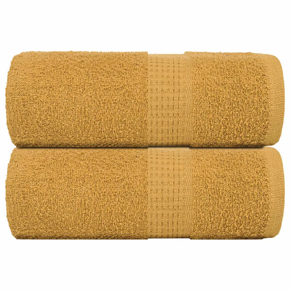 Zeepdoekjes 2 st 30x30 cm 360 g/m² 100% katoen goudkleurig