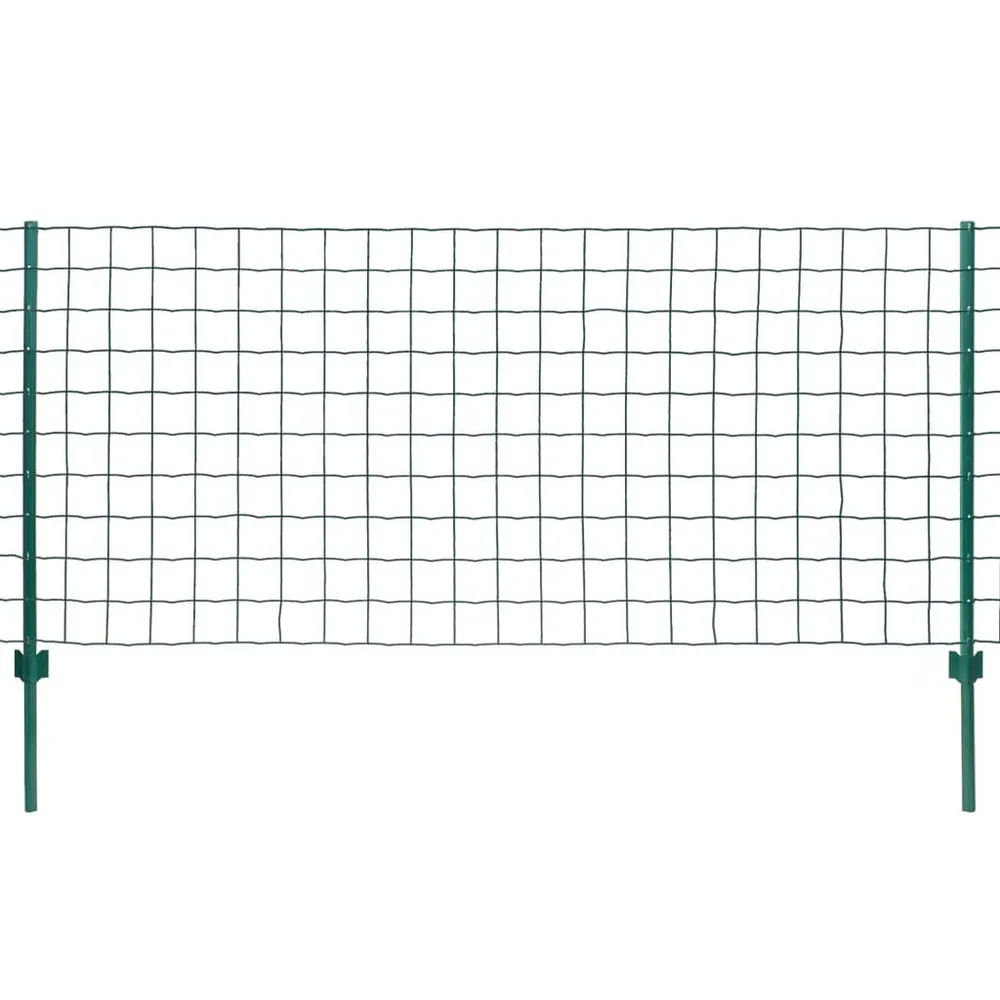 Euro hek 20x1,5 m staal groen