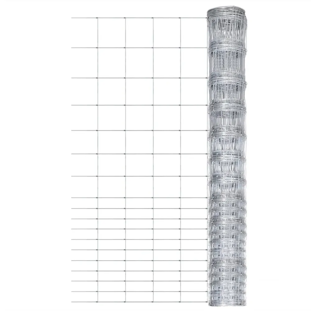 Hek 50x1,5 m gegalvaniseerd staal zilverkleurig