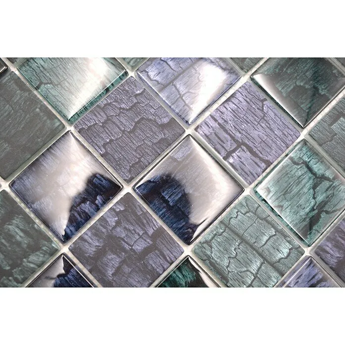 Mozaïektegel Vierkant Crystal XCM PF59 - 30 x 30 cm, Meerkleurig, Glanzend