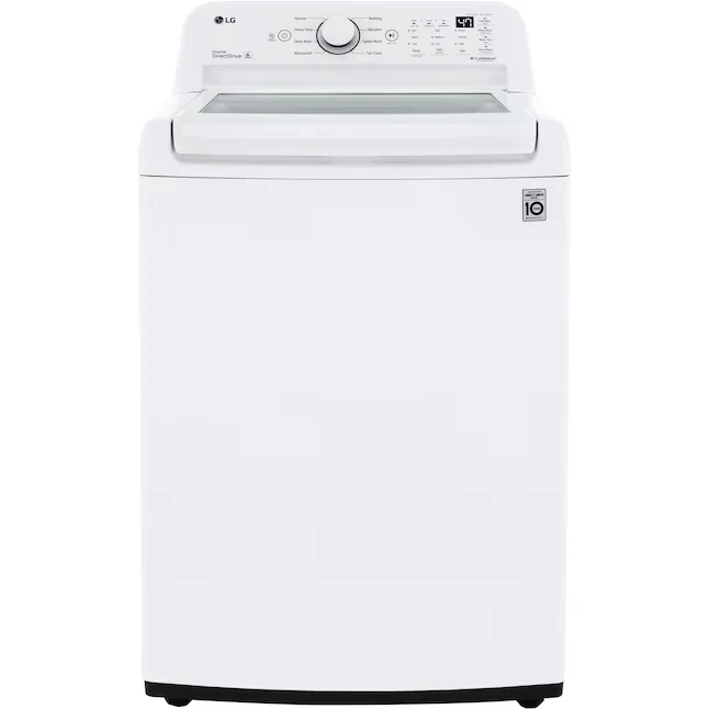 LG ColdWash 4.5-cu ft Impeller Top-Load Washer melkwit