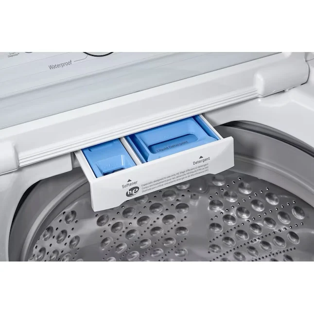 LG ColdWash 4.5-cu ft Impeller Top-Load Washer melkwit