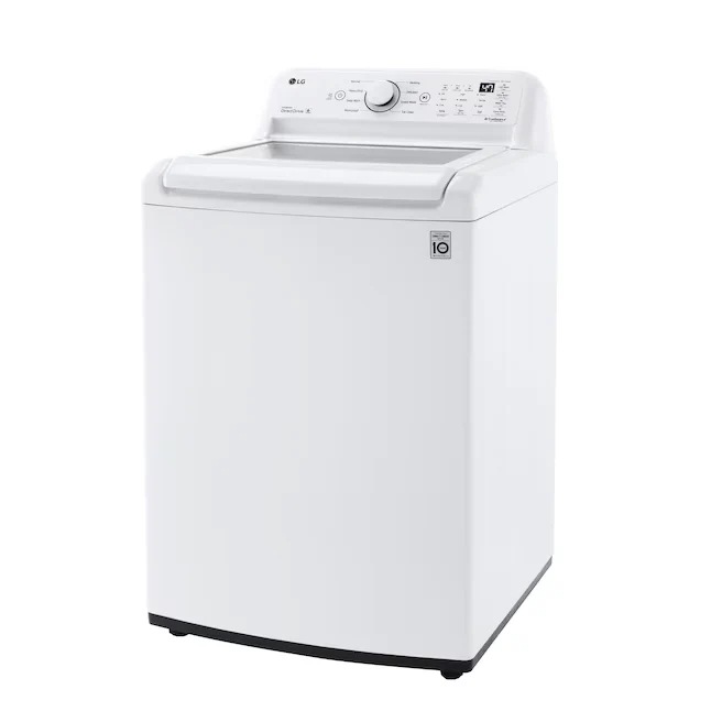 LG ColdWash 4.5-cu ft Impeller Top-Load Washer melkwit