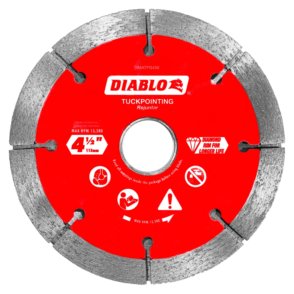Met Laser-etsing 4-1/2 . Diamond Tuck Point Blade Masonry