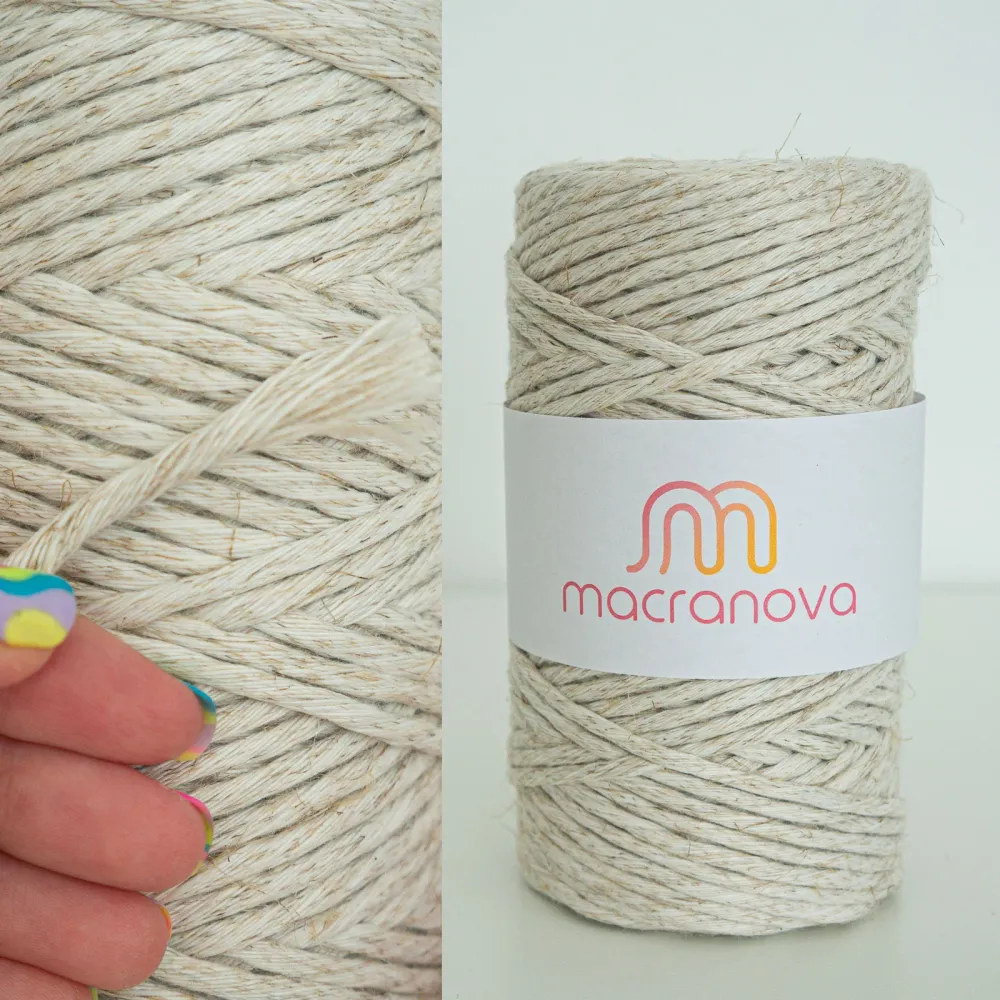Professionele Nauwkeurige Linnen garen van 4mm voor macramé