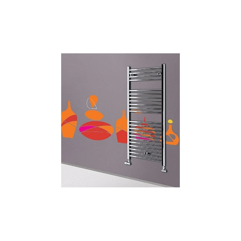Towel warmer radiator Lazzarini Sanremo chroom 1420x500 center distance 450
