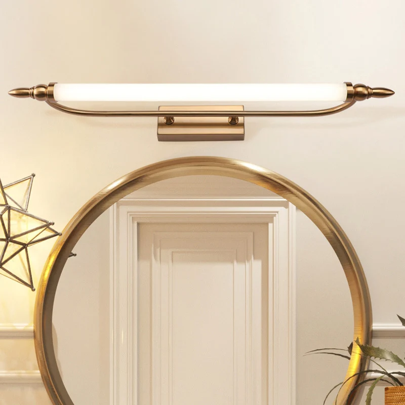 Buis metalen ijdelheid wandlamp modernistische led gouden wandgemonteerde ijdelheid licht natuurlijk licht, 21,5"/25,5"/29...
