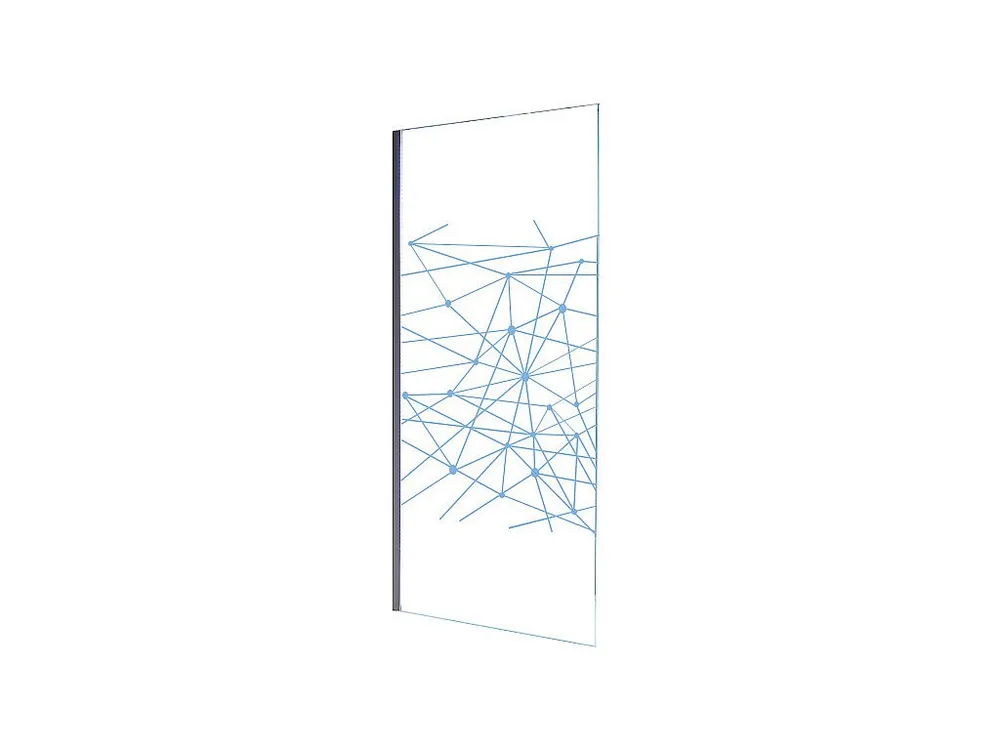Douchewand TECLA met led-verlichting - 120 x 200 cm