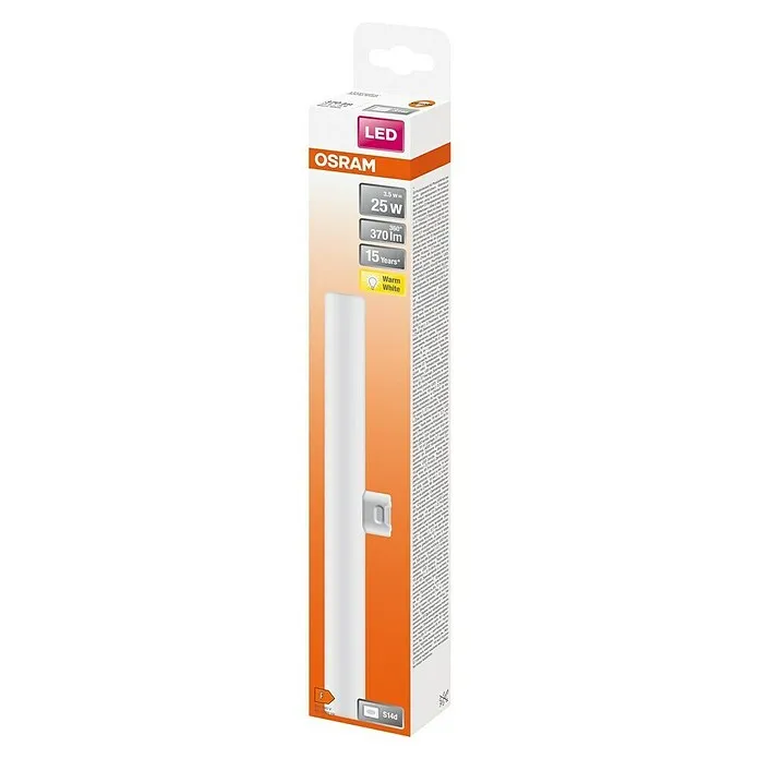 Energiezuinige Osram Led tl-buis - Lengte: 30 cm, Gastvrij wit, 3,5 W, 370 lm, S14d