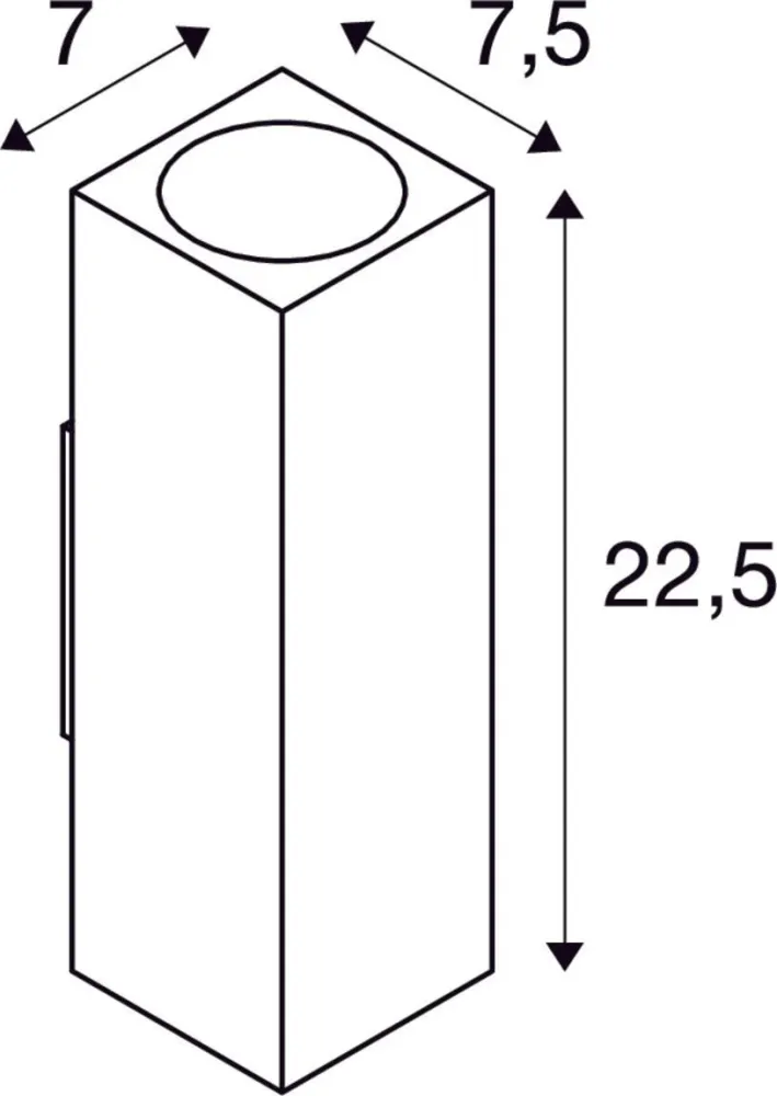 Energiezuinige SLV Buitenlamp THEO UP/DOWN IP44 Antraciet