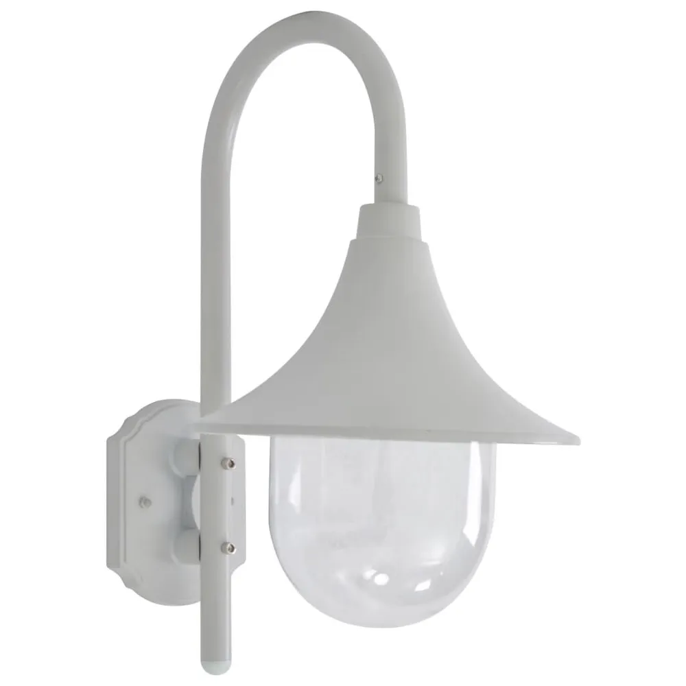Tuin wandlamp E27 42 cm aluminium wit voor Detailwerk | Hoge CRI