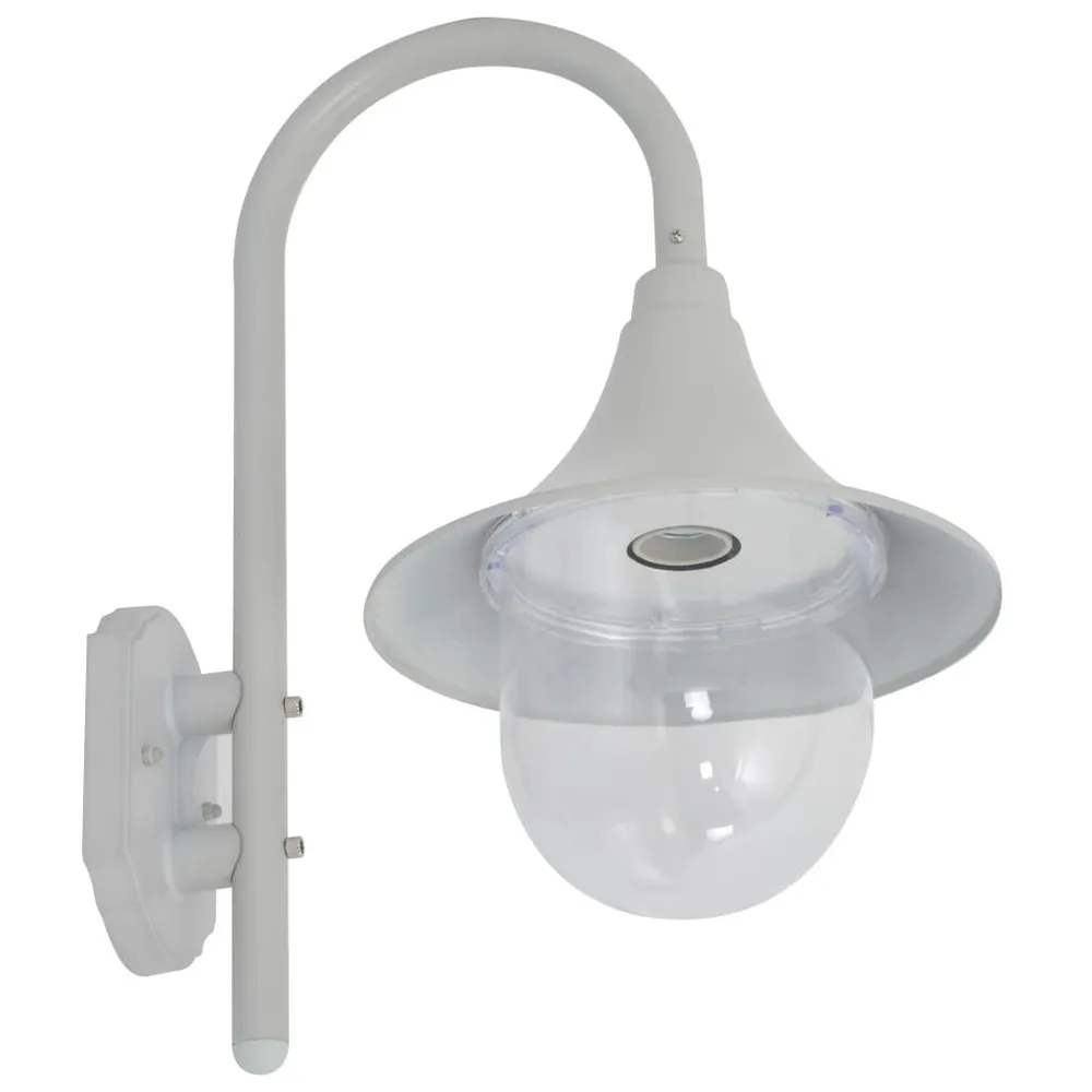 Tuin wandlamp E27 42 cm aluminium wit voor Detailwerk | Hoge CRI