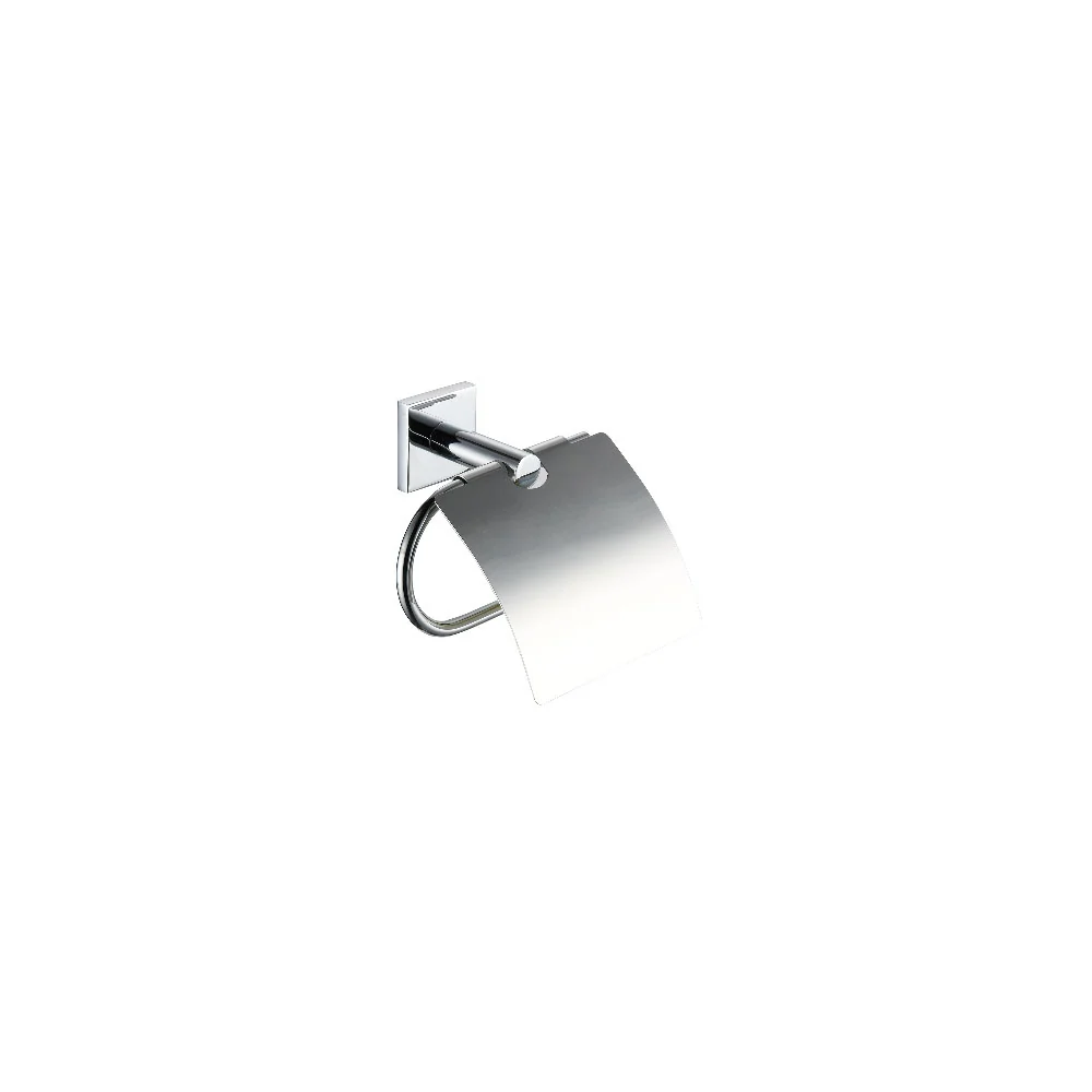 Closed chroom toilet paper holder Giona line fixing screws Eenvoudig schoon te maken