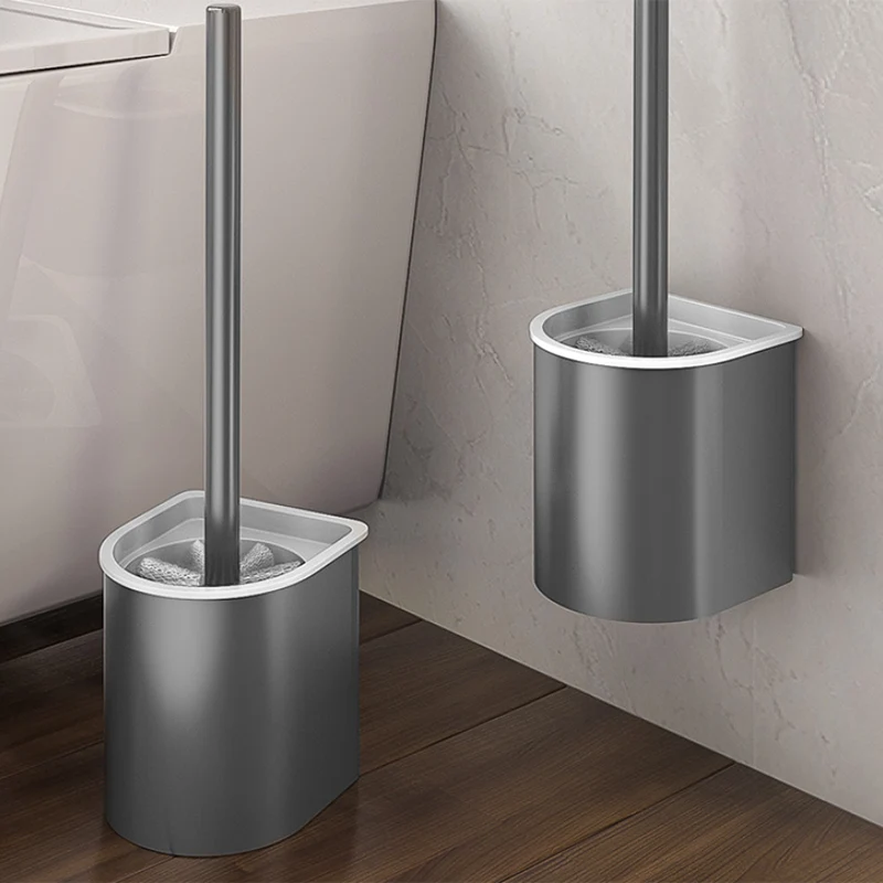 Contemporain Bath Hardware Set Towel Bar Paper Holder Grey Bathroom Accessory Kit