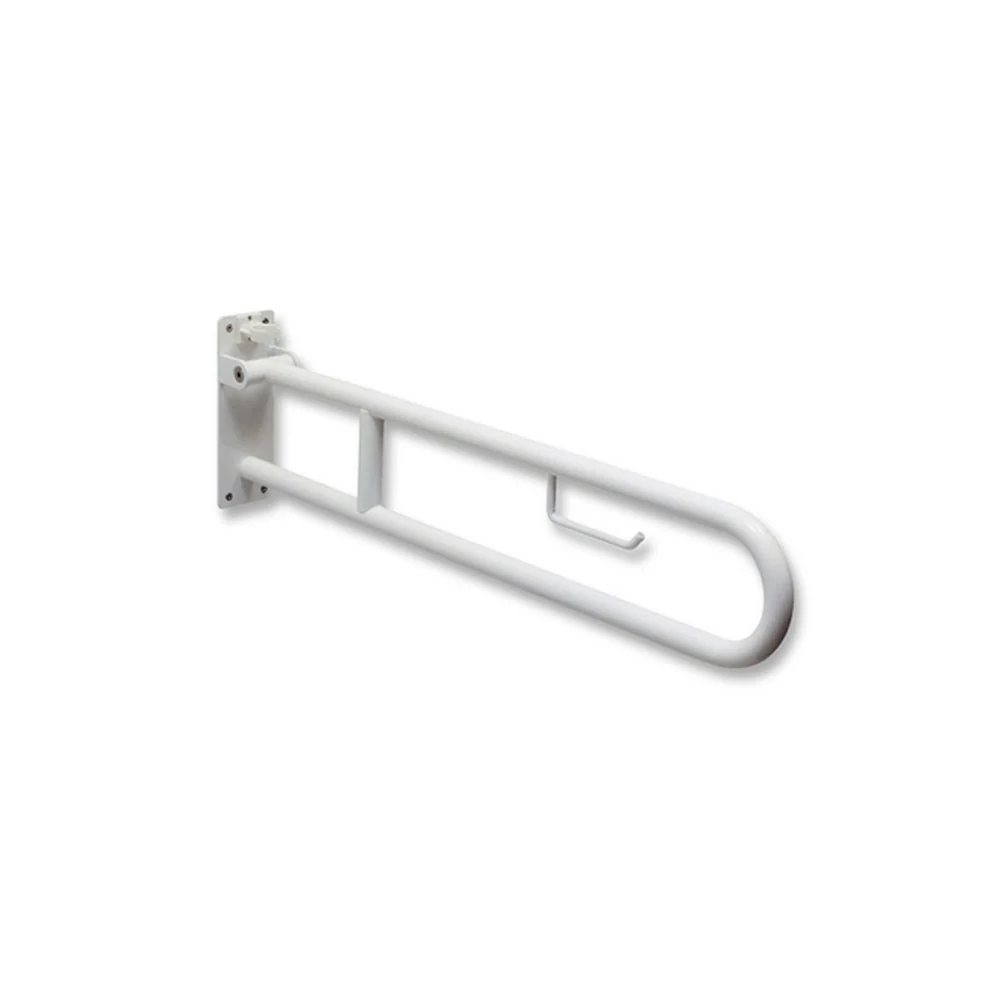 Foldable support bar 85 cm ivoor acetal toilet paper holder