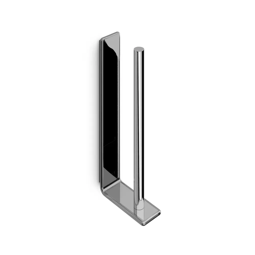 Wandopstelling spare toilet paper holder Brass and AISI 304 Steel Gedy Il Giglio series - Chrome Vochtbestendig ontwerp