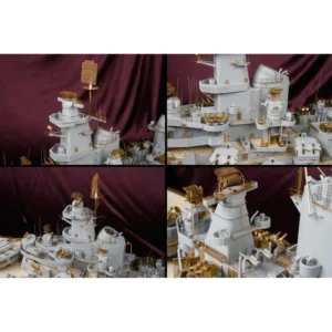 MK1 Design 1/200 USS BB-61 Iowa Massief hout Deck & Photo Etched Parts Detail-Up Set (Upgrade Pack Trumpeter® Iowa Model S...