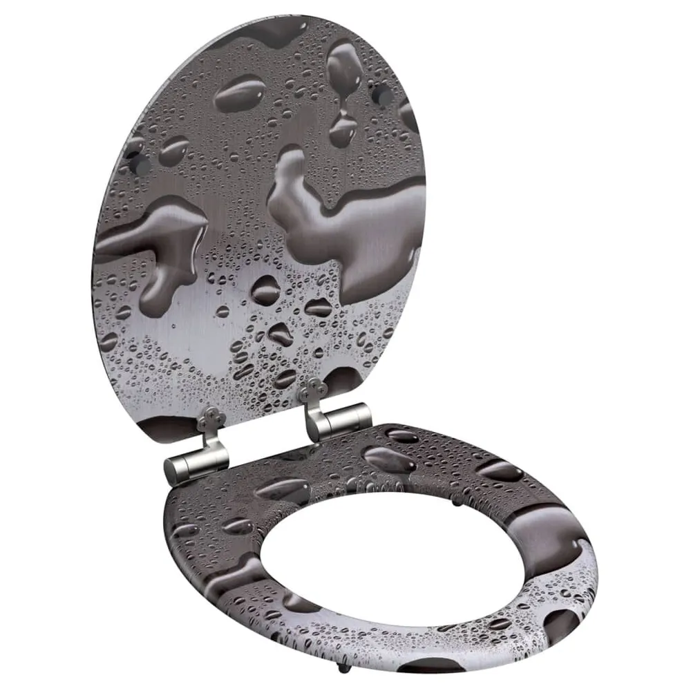 SCHÜTTE Toiletbril met soft-close GREY RVS