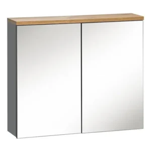 Spiegelkasten BALI MC80 2D 80x20x70 Donkergrijs