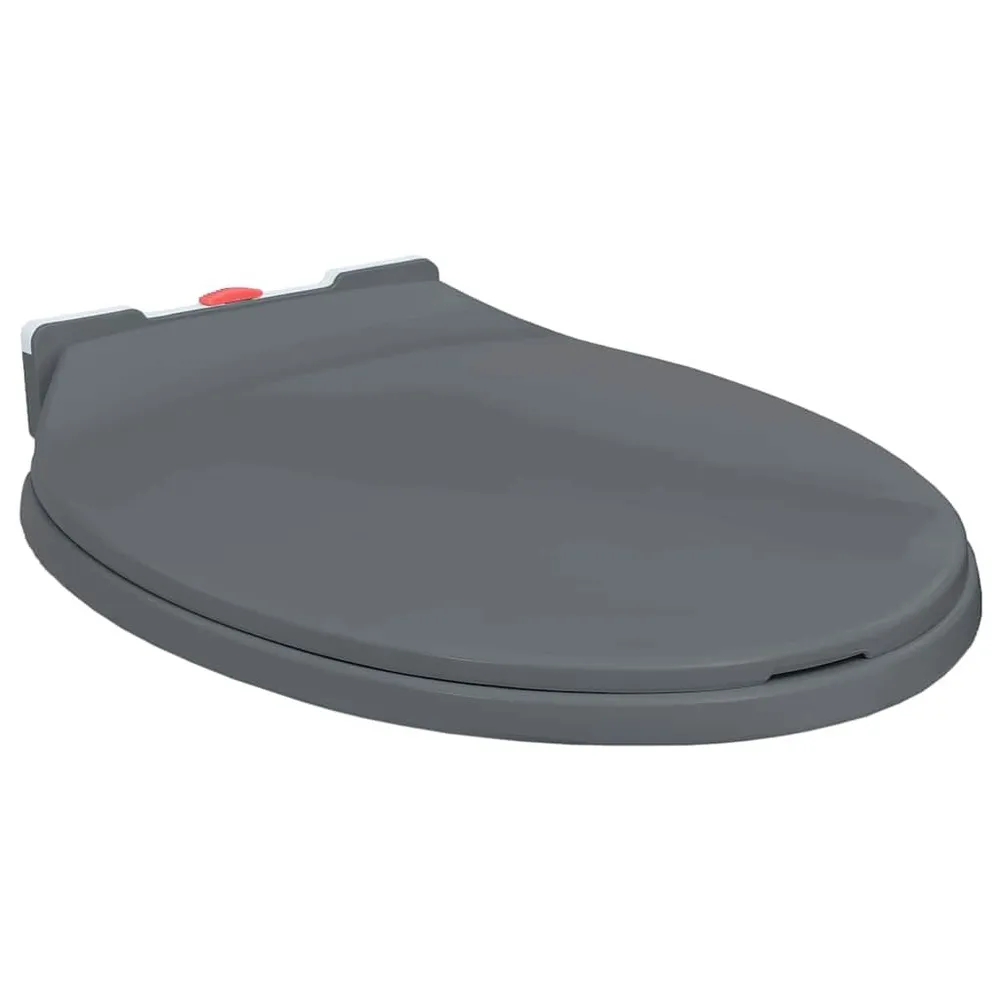 Toiletbril soft-close en effortless vrijgave ovaal grijs