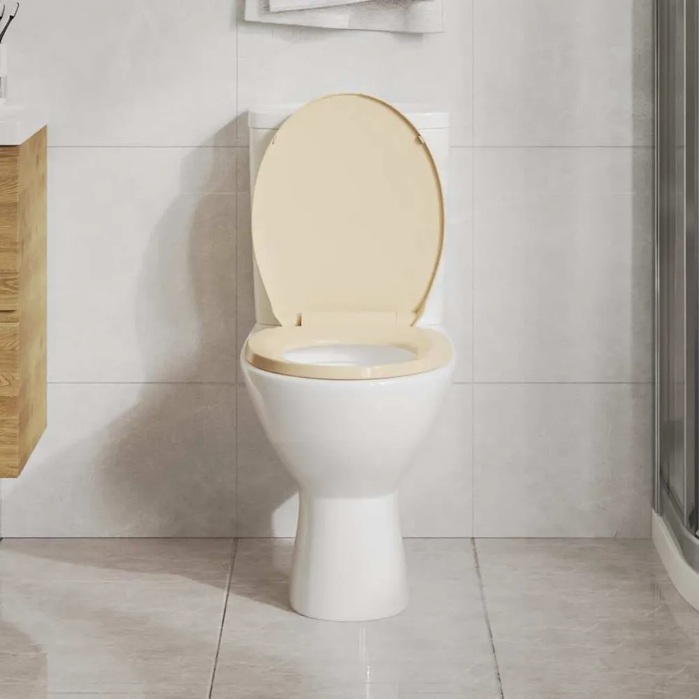 Toiletbril soft-close ovaal ecru