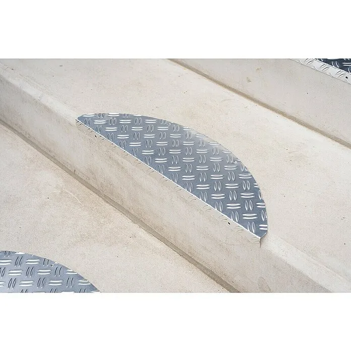 Hamat Trapmat Staal - Set - 17,5 x 60 cm, Aluminium, Zilver
