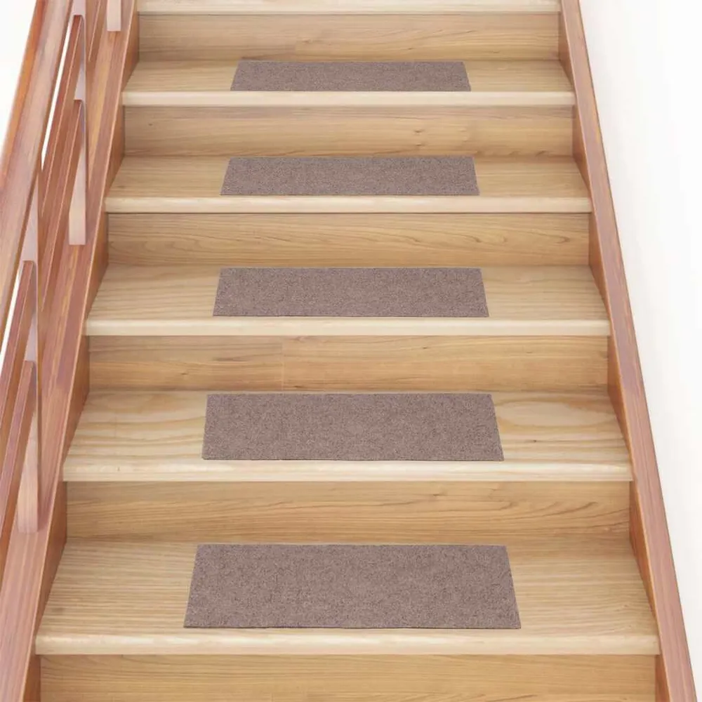 15 st Trapmatten zelfklevend rechthoekig 60x25 cm grijsblauw