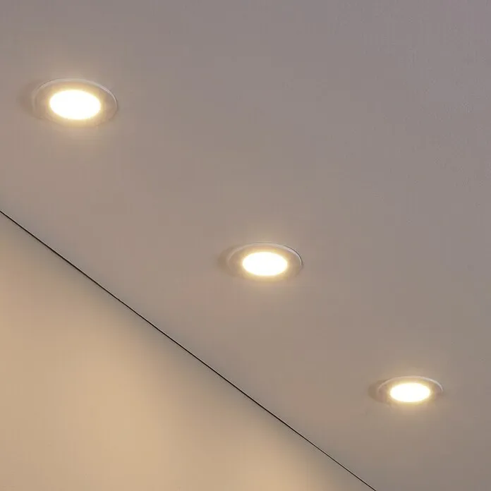 Eglo connect.z Led-inbouwspotset - Ø x h: 85 x 26 mm, 3 st., Meerkleurig