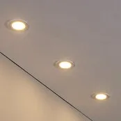 Eglo connect.z Led-inbouwspotset - Ø x h: 85 x 26 mm, 3 st., Meerkleurig