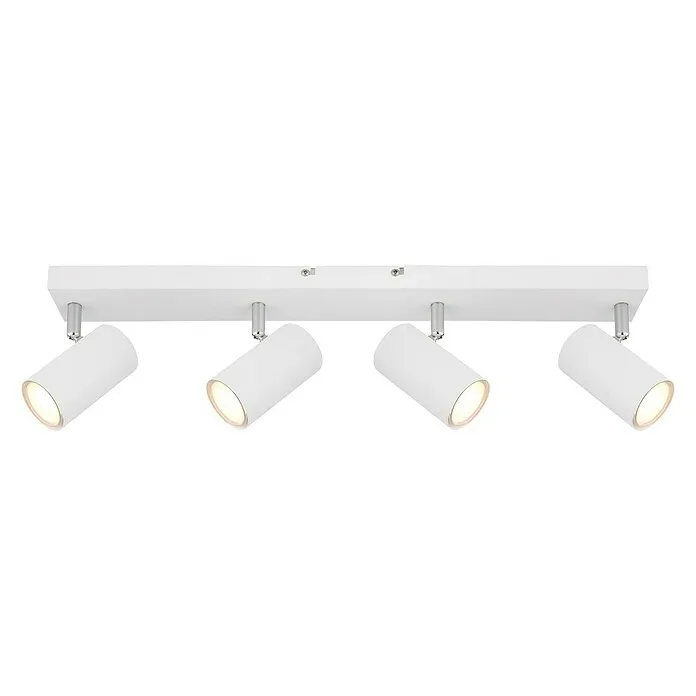 Globo Robby Plafondspot 4-lichts - 35 W, l x b x h: 56 x 6 x 12 cm, Wit, GU10
