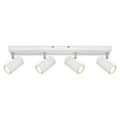 Globo Robby Plafondspot 4-lichts - 35 W, l x b x h: 56 x 6 x 12 cm, Wit, GU10