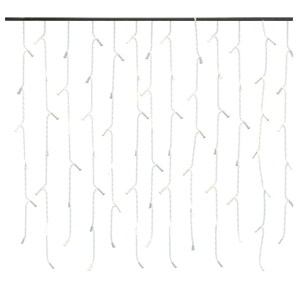 Lichtgordijn met 400 LED's en 8 functies 10 m koudwit