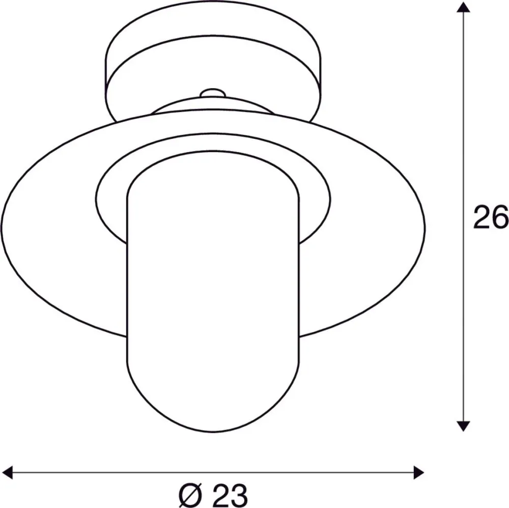 SLV Buitenlamp MOLAT IP44 Antraciet - Plafondlamp