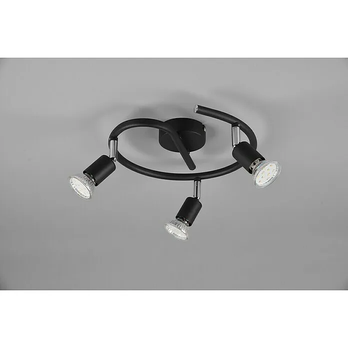 Trio Lighting Led-plafondspot Paris - 35 W, Lampfitting: GU10, Zwart