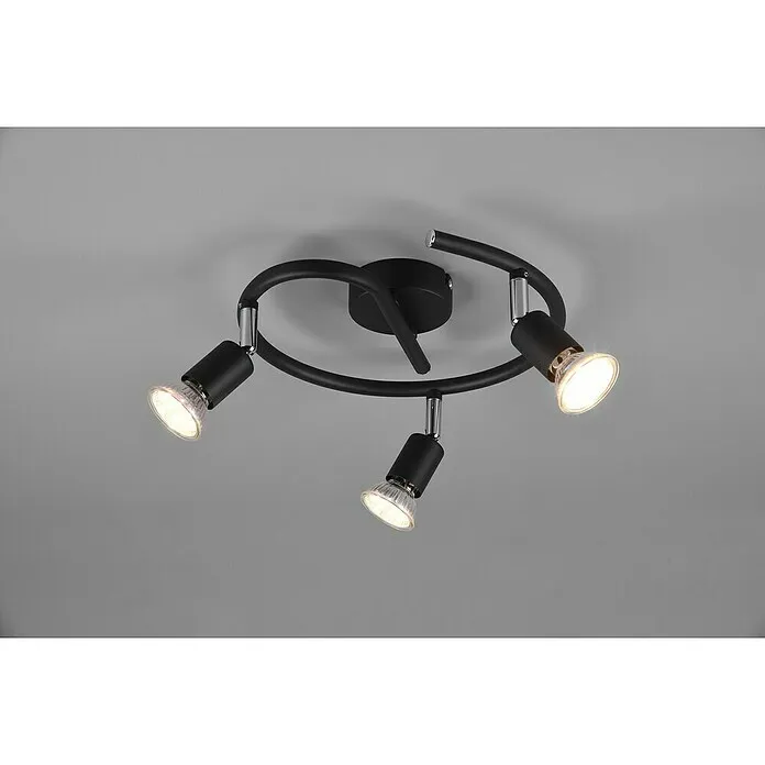 Trio Lighting Led-plafondspot Paris - 35 W, Lampfitting: GU10, Zwart