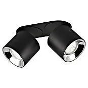 Trio Lighting Plafondspot - 10 W, l x b x h: 12 x 18 x 8 cm, Zwart, Zwart, Aantal lichtbronnen: 2 st.