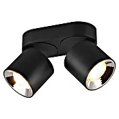 Trio Lighting Plafondspot - 10 W, l x b x h: 12 x 18 x 8 cm, Zwart, Zwart, Aantal lichtbronnen: 2 st.