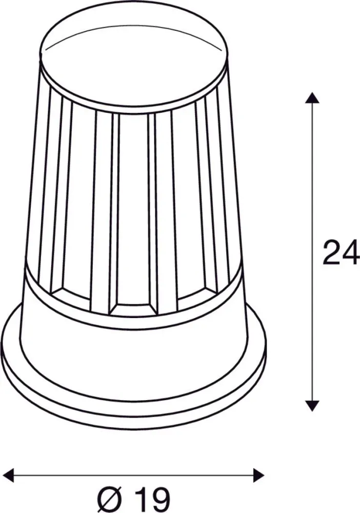 SLV Buitenlamp CONE IP54 Antraciet met bewegingssensor