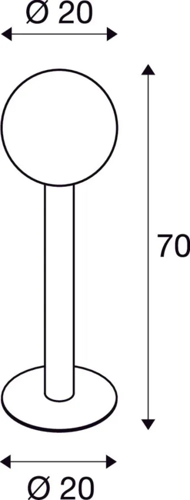 SLV Buitenlamp GLOO ZUIVER 70 IP44 Antraciet