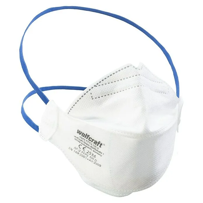 Wolfcraft Halfmasker - Wit, l x b x h: 100 x 176 x 265 mm