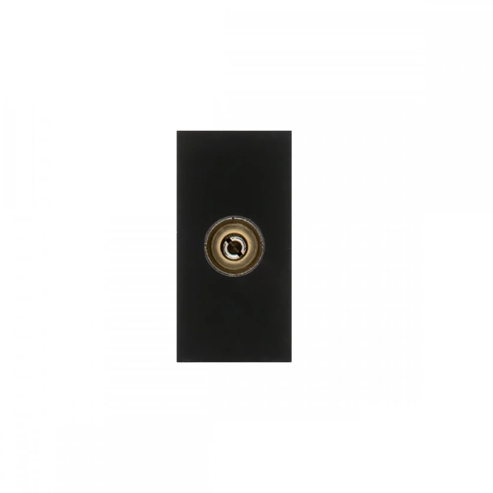 Geaarde Maclean MCE726B Kabel-tv-aansluiting Modulaire wandcontactdoos zonder frame Inbouwdoos Wandcontactdoos Inbouw