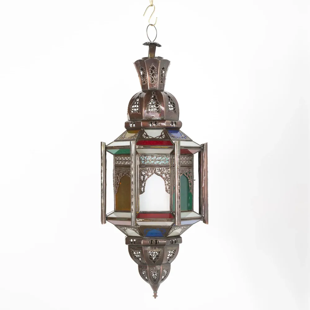 Achthoekige Al-Andalus kristallen Arabische lamp 70x28