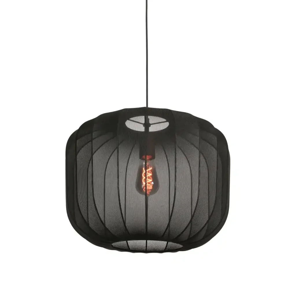 Anne Light & home hanglamp Sable - 1 lichts - 45 x 150 cm - zwart