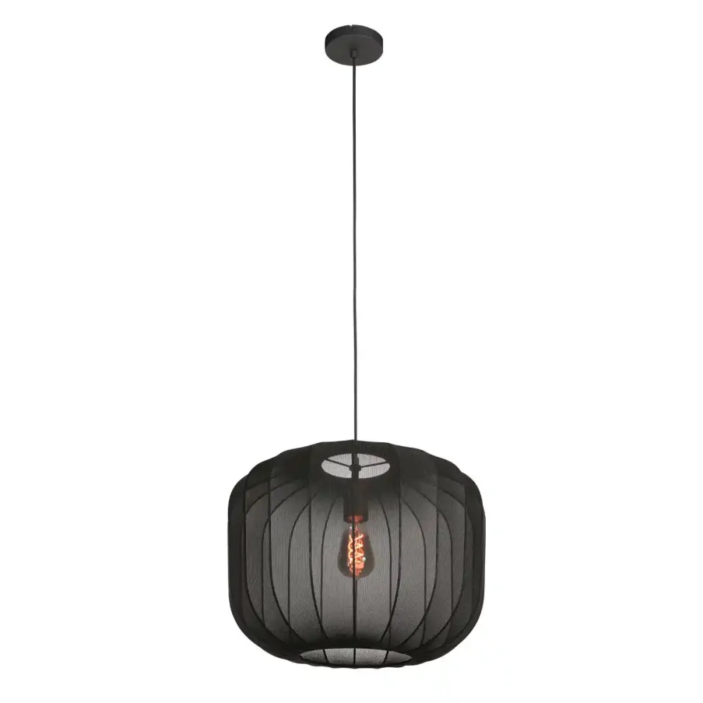 Anne Light & home hanglamp Sable - 1 lichts - 45 x 150 cm - zwart