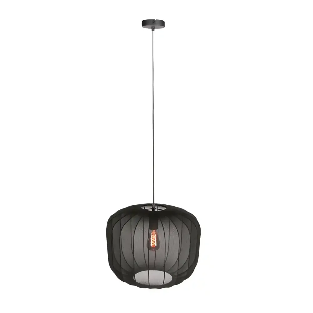 Anne Light & home hanglamp Sable - 1 lichts - 45 x 150 cm - zwart