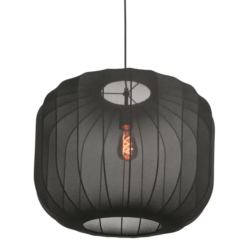 Anne Light & home hanglamp Sable - 1 lichts - 55 x 150 cm - zwart