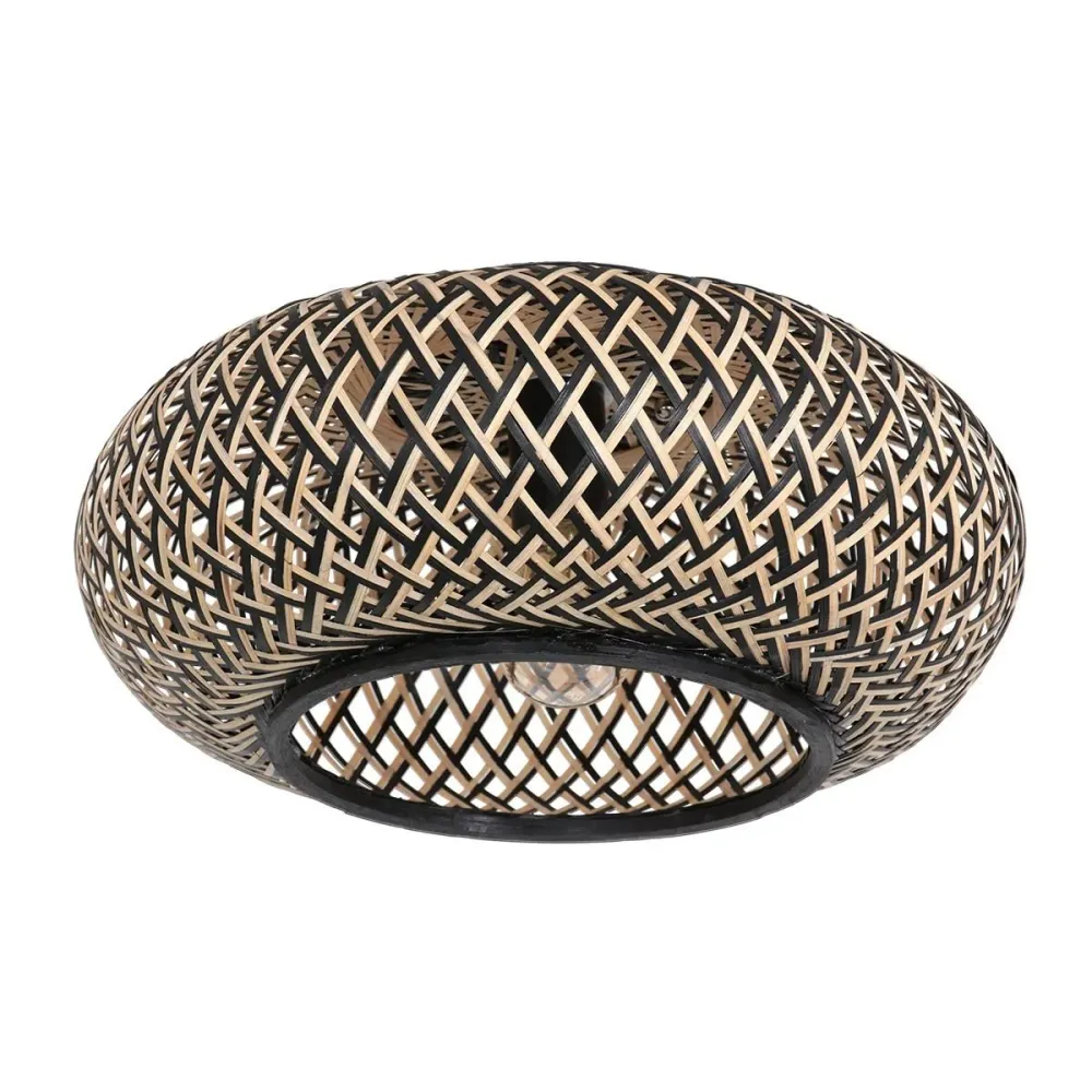 Anne Light & home plafondlamp Maze - 1 lichts - 42x 22 cm - beige zwart
